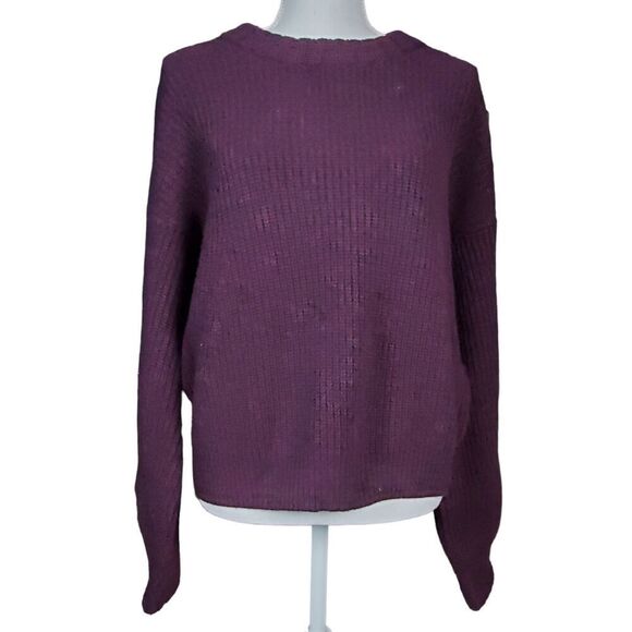 Athleta Sweaters - Athleta Lucca Sweater Size Medium Cashmere Wool Blend Purple Preppy Casual